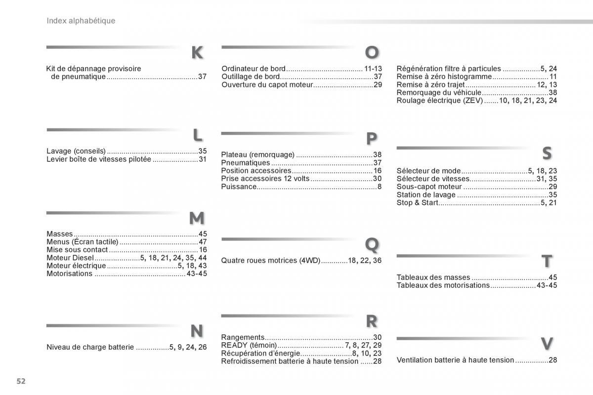 Peugeot 508 RXH Hybrid manuel du proprietaire / page 54