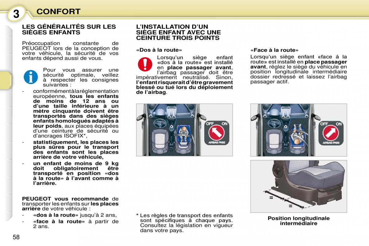 Peugeot 1007 manuel du proprietaire / page 64