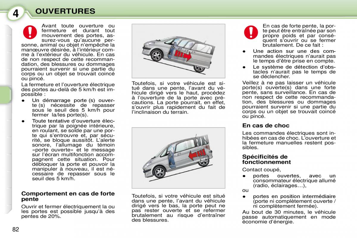 Peugeot 1007 manuel du proprietaire / page 88