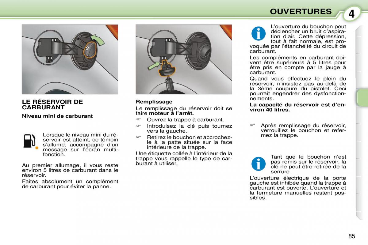 Peugeot 1007 manuel du proprietaire / page 91