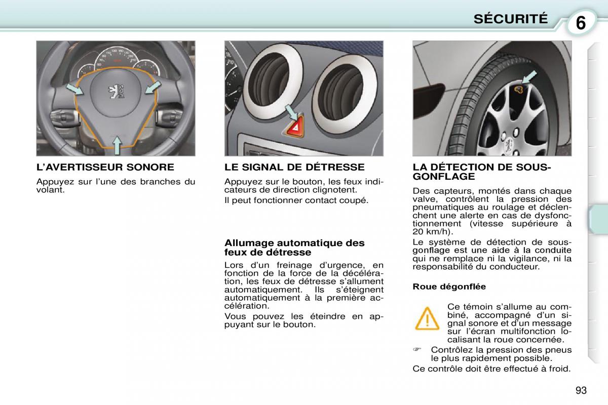 Peugeot 1007 manuel du proprietaire / page 99