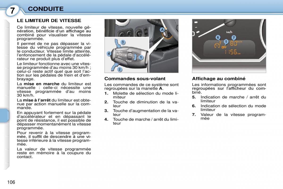 Peugeot 1007 manuel du proprietaire / page 112