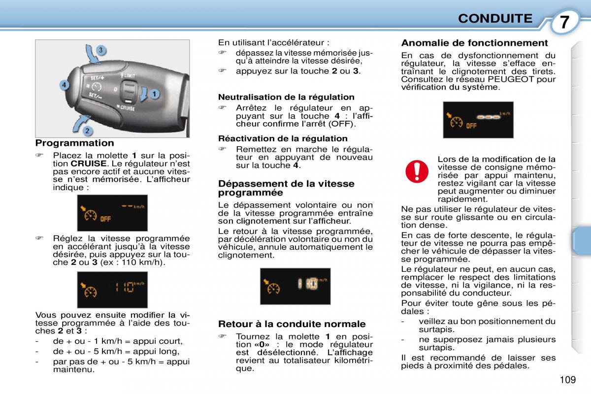 Peugeot 1007 manuel du proprietaire / page 115