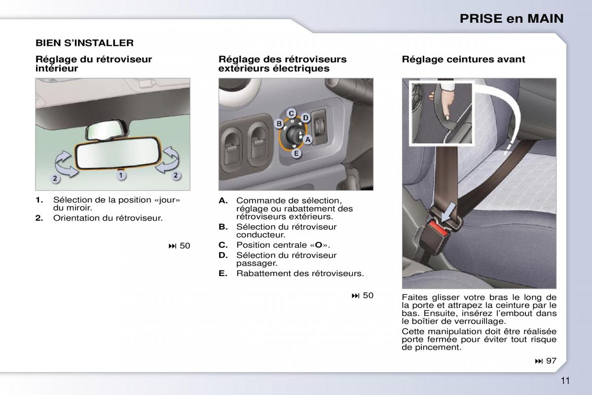 Peugeot 1007 manuel du proprietaire / page 17