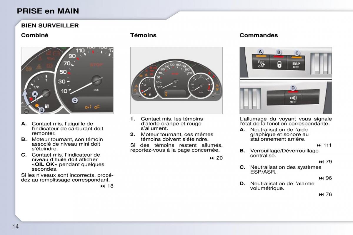 Peugeot 1007 manuel du proprietaire / page 20