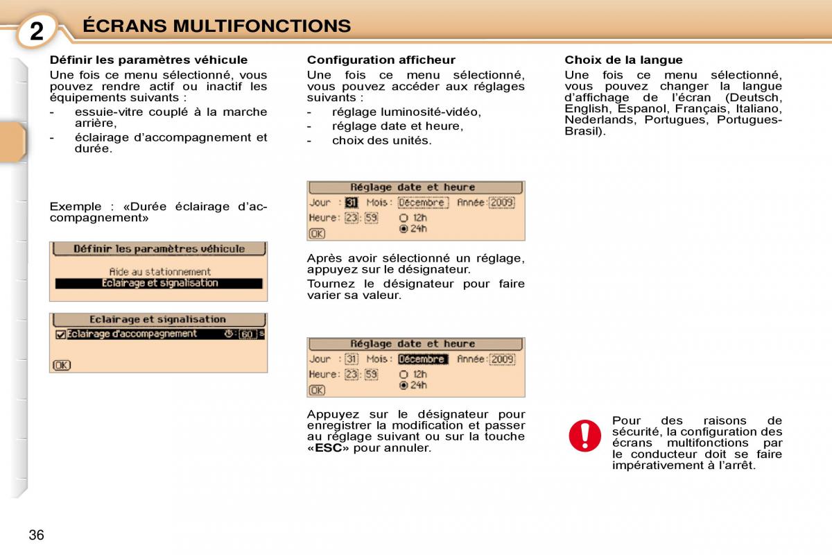 Peugeot 1007 manuel du proprietaire / page 42