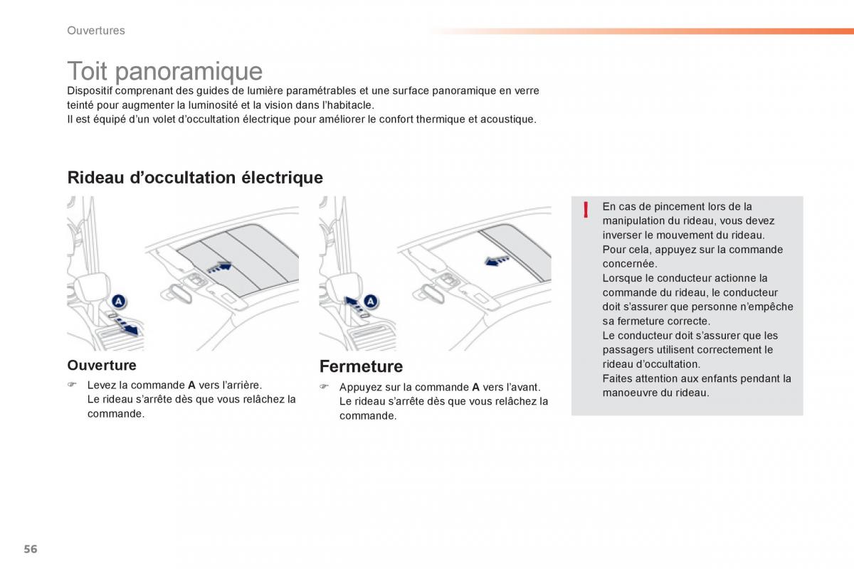 Peugeot 2008 manuel du proprietaire / page 58