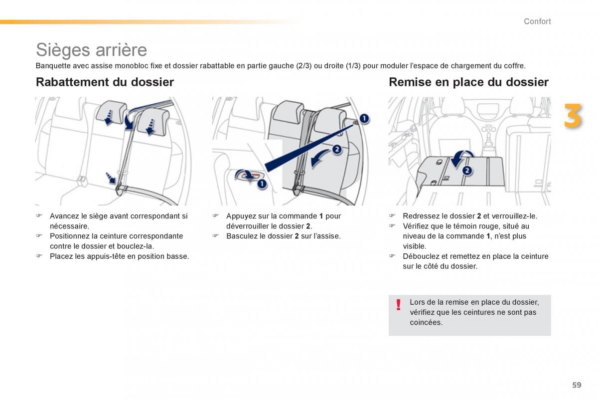 Peugeot 2008 manuel du proprietaire / page 61