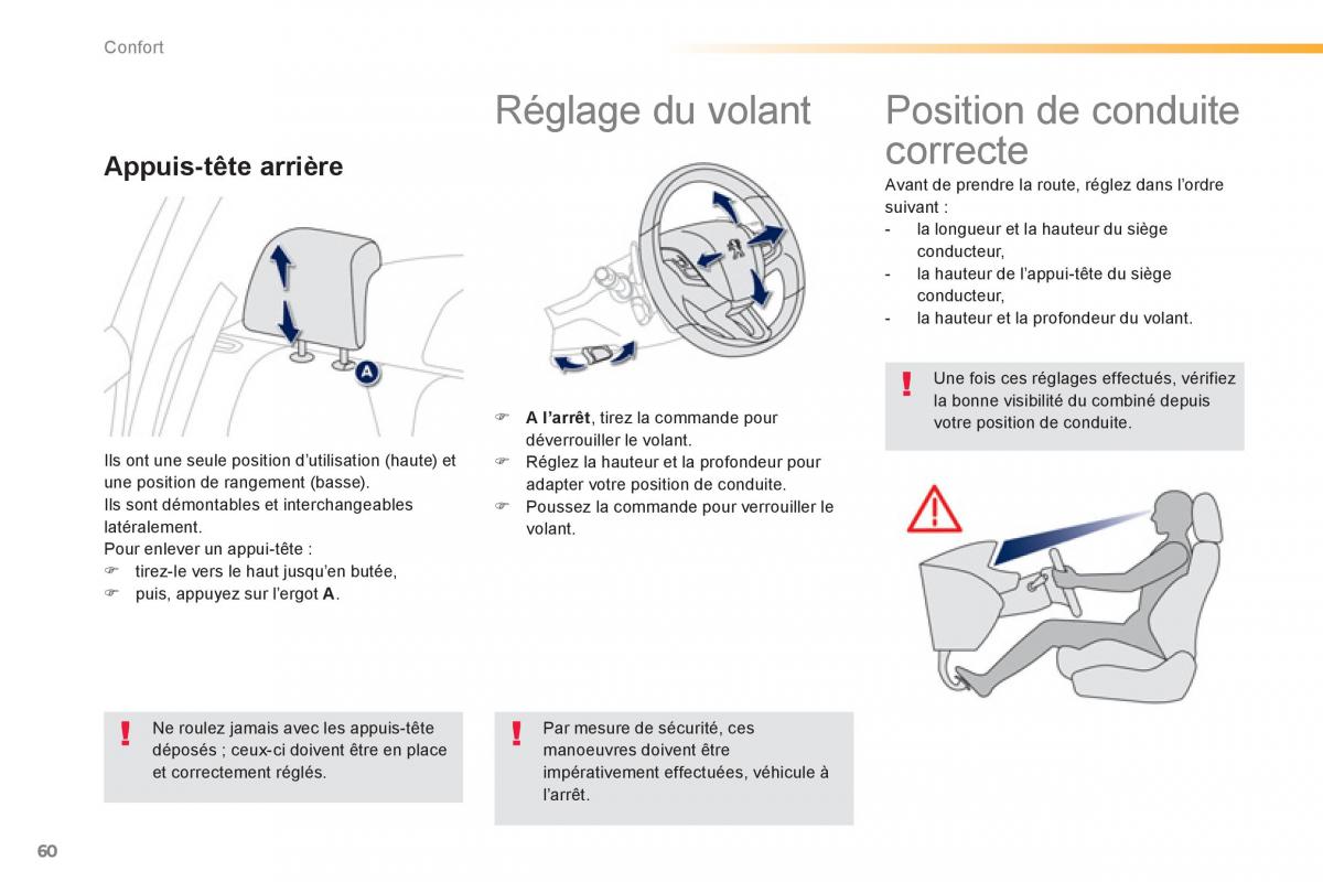 Peugeot 2008 manuel du proprietaire / page 62