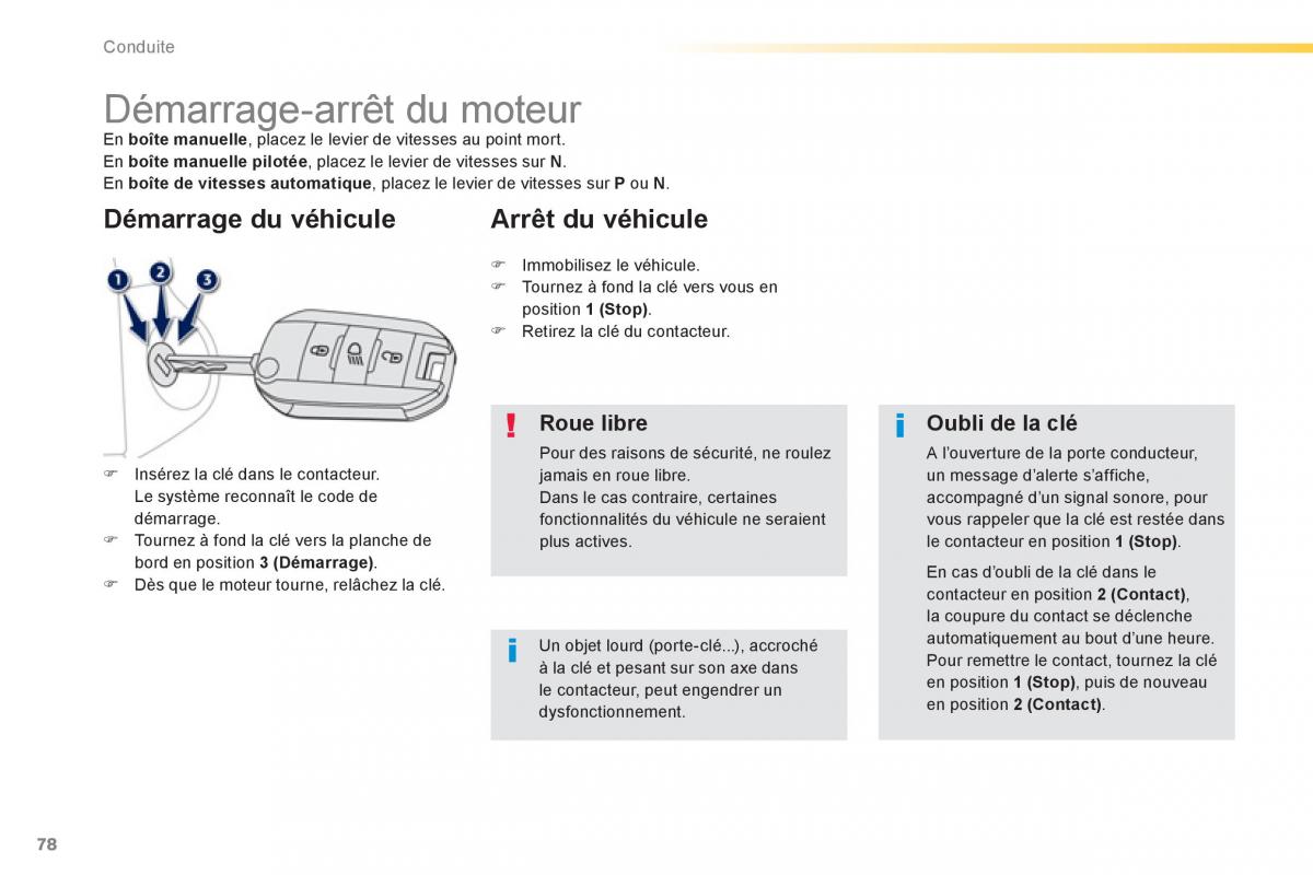 Peugeot 2008 manuel du proprietaire / page 80