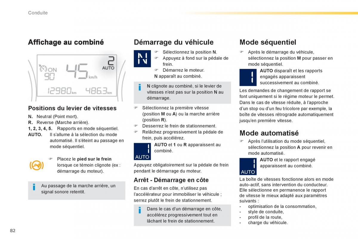 Peugeot 2008 manuel du proprietaire / page 84