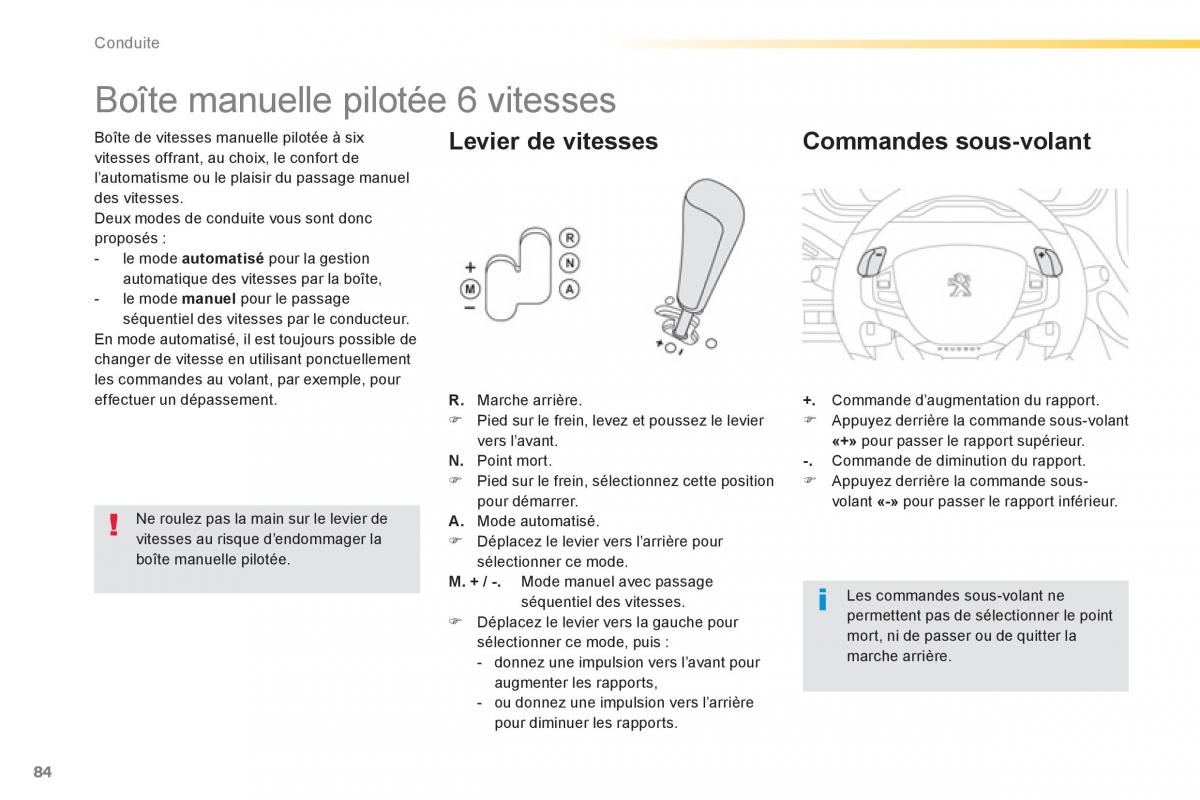 Peugeot 2008 manuel du proprietaire / page 86