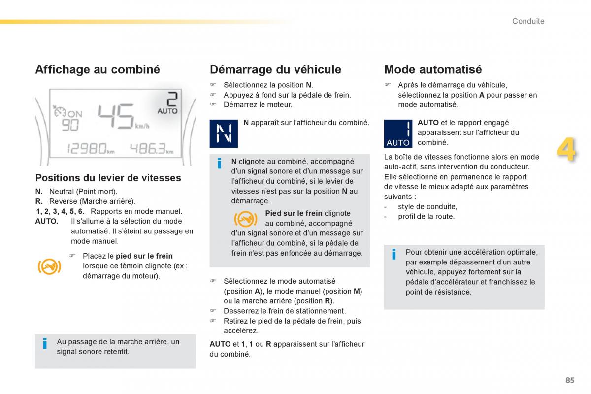 Peugeot 2008 manuel du proprietaire / page 87