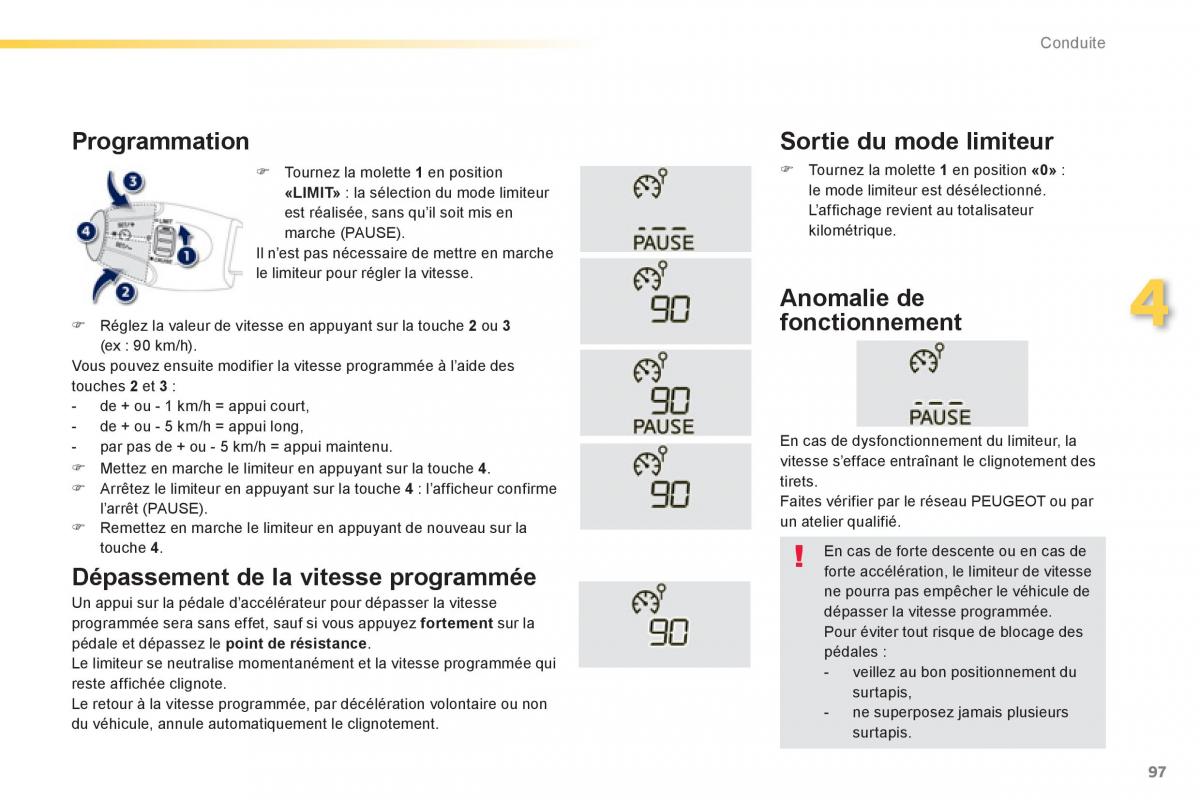 Peugeot 2008 manuel du proprietaire / page 99