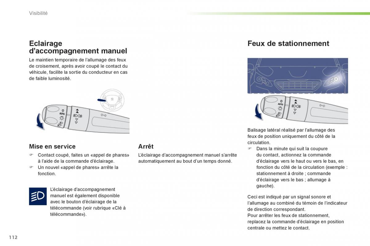 Peugeot 2008 manuel du proprietaire / page 114