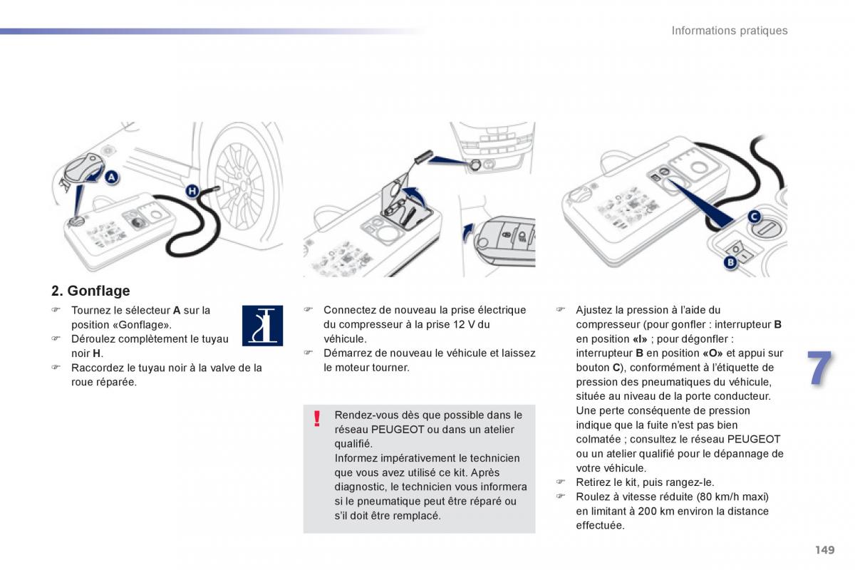 Peugeot 2008 manuel du proprietaire / page 151