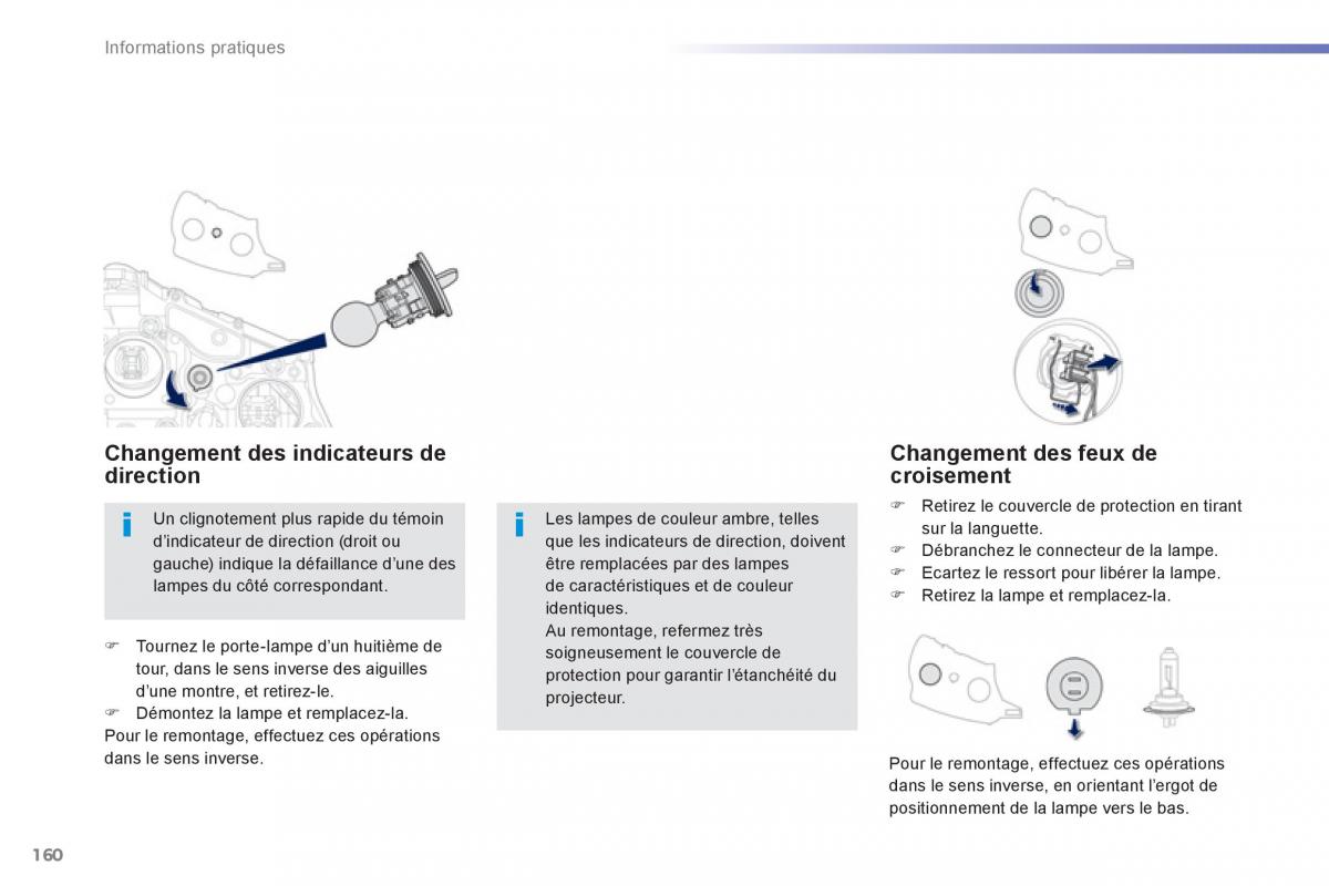 Peugeot 2008 manuel du proprietaire / page 162