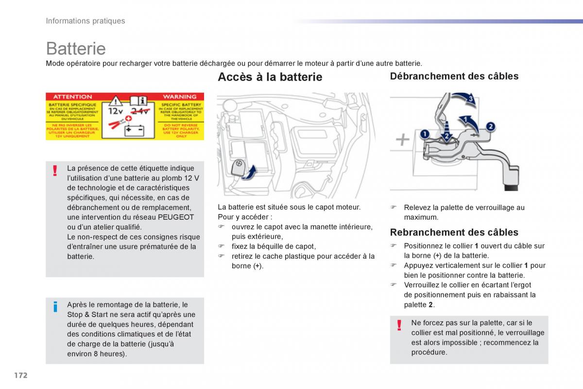 Peugeot 2008 manuel du proprietaire / page 174