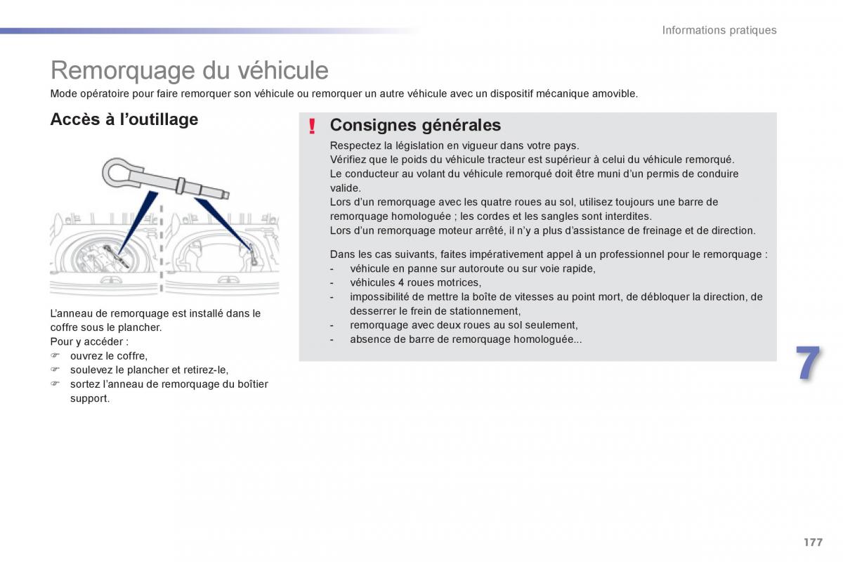 Peugeot 2008 manuel du proprietaire / page 179