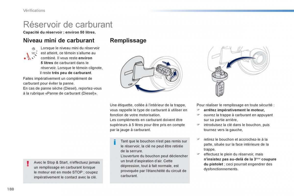 Peugeot 2008 manuel du proprietaire / page 190