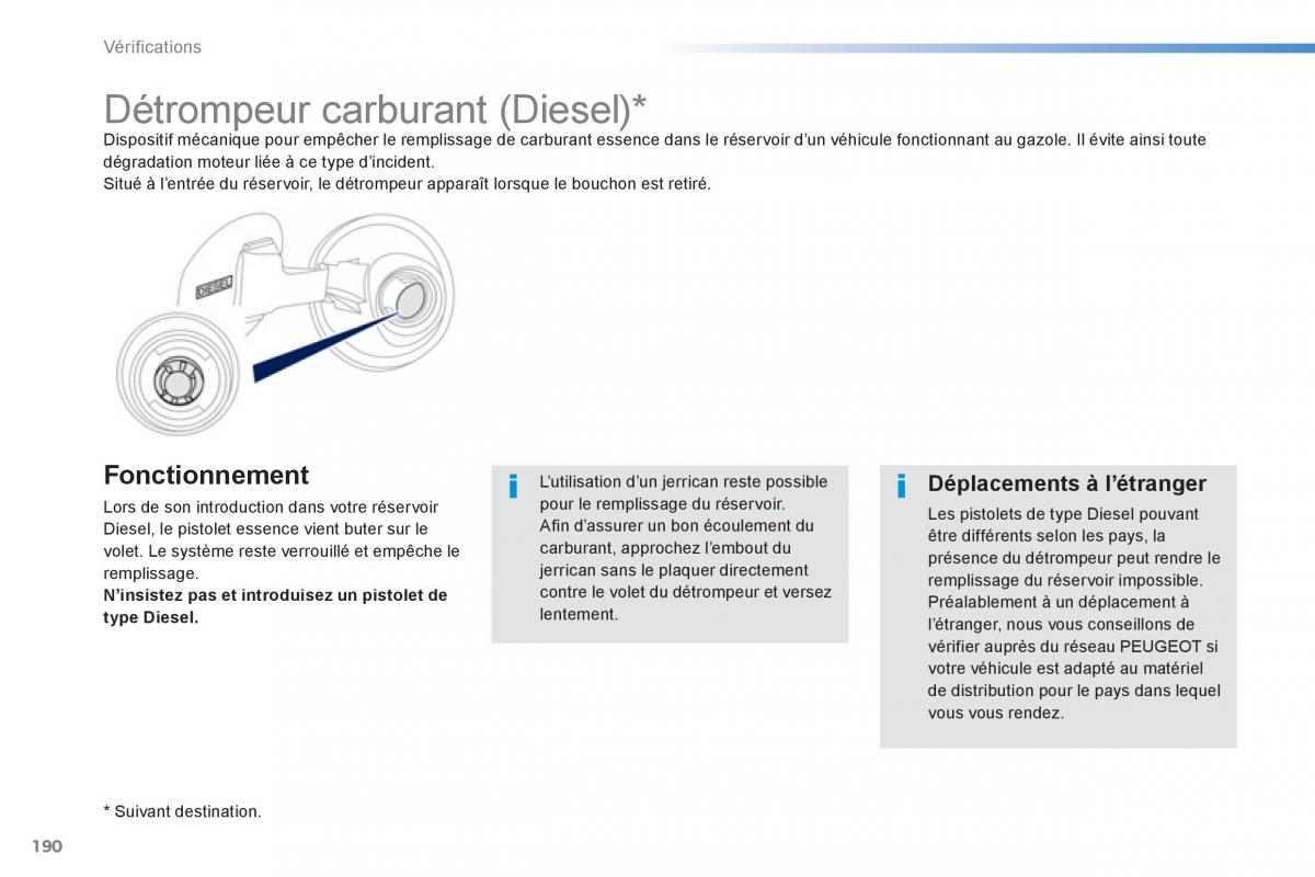 Peugeot 2008 manuel du proprietaire / page 192