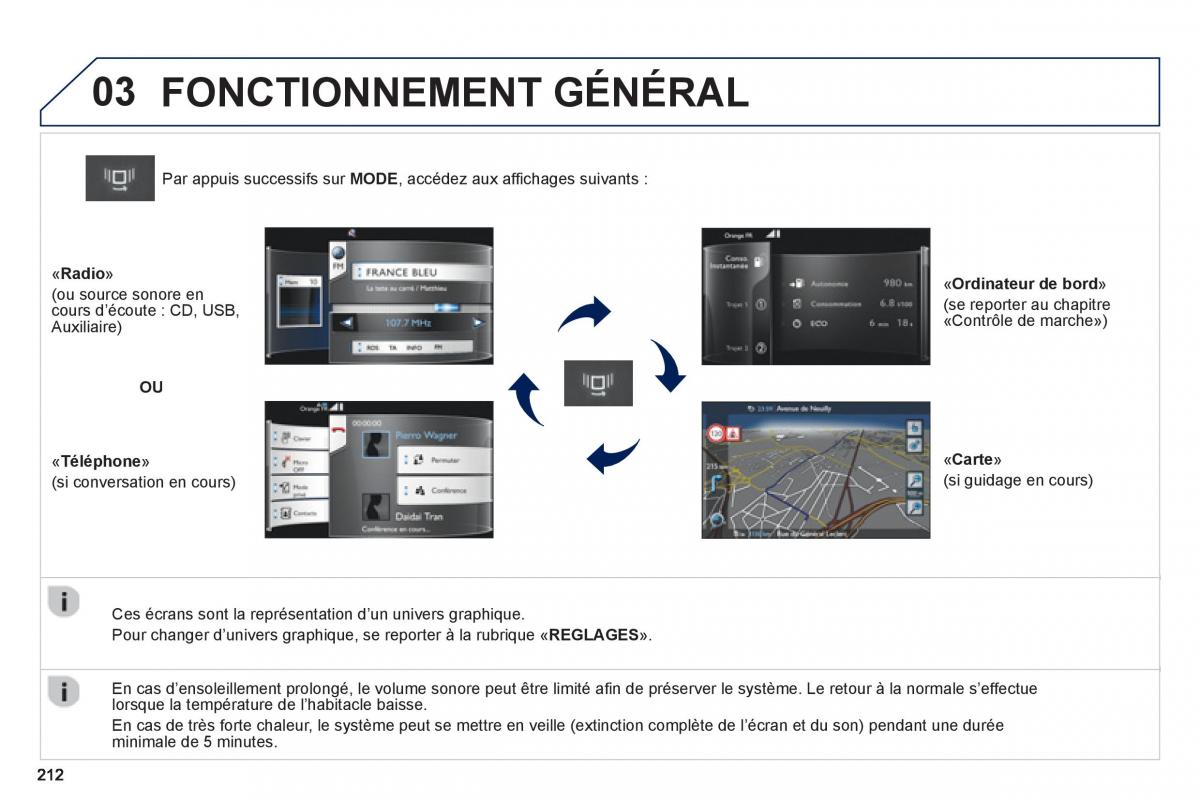 Peugeot 2008 manuel du proprietaire / page 214