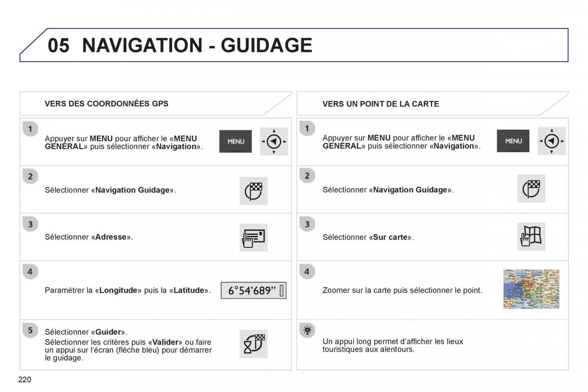 Peugeot 2008 manuel du proprietaire / page 222