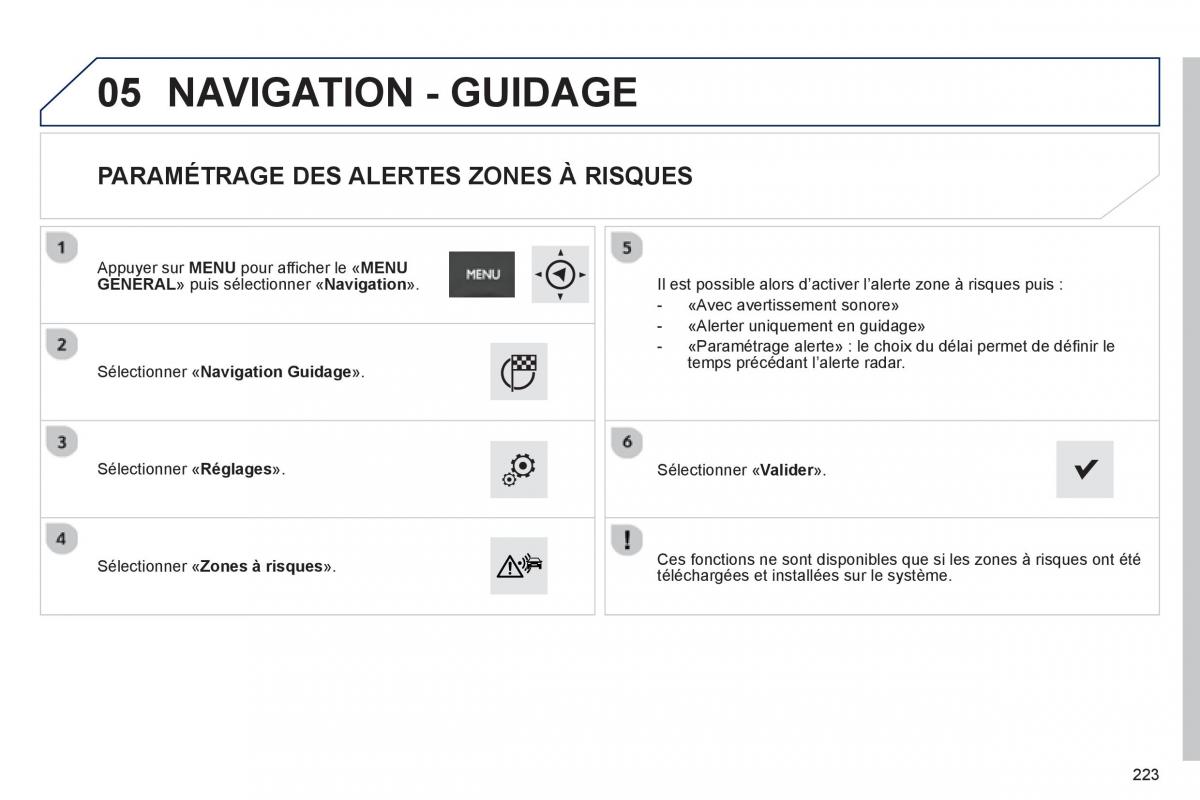 Peugeot 2008 manuel du proprietaire / page 225