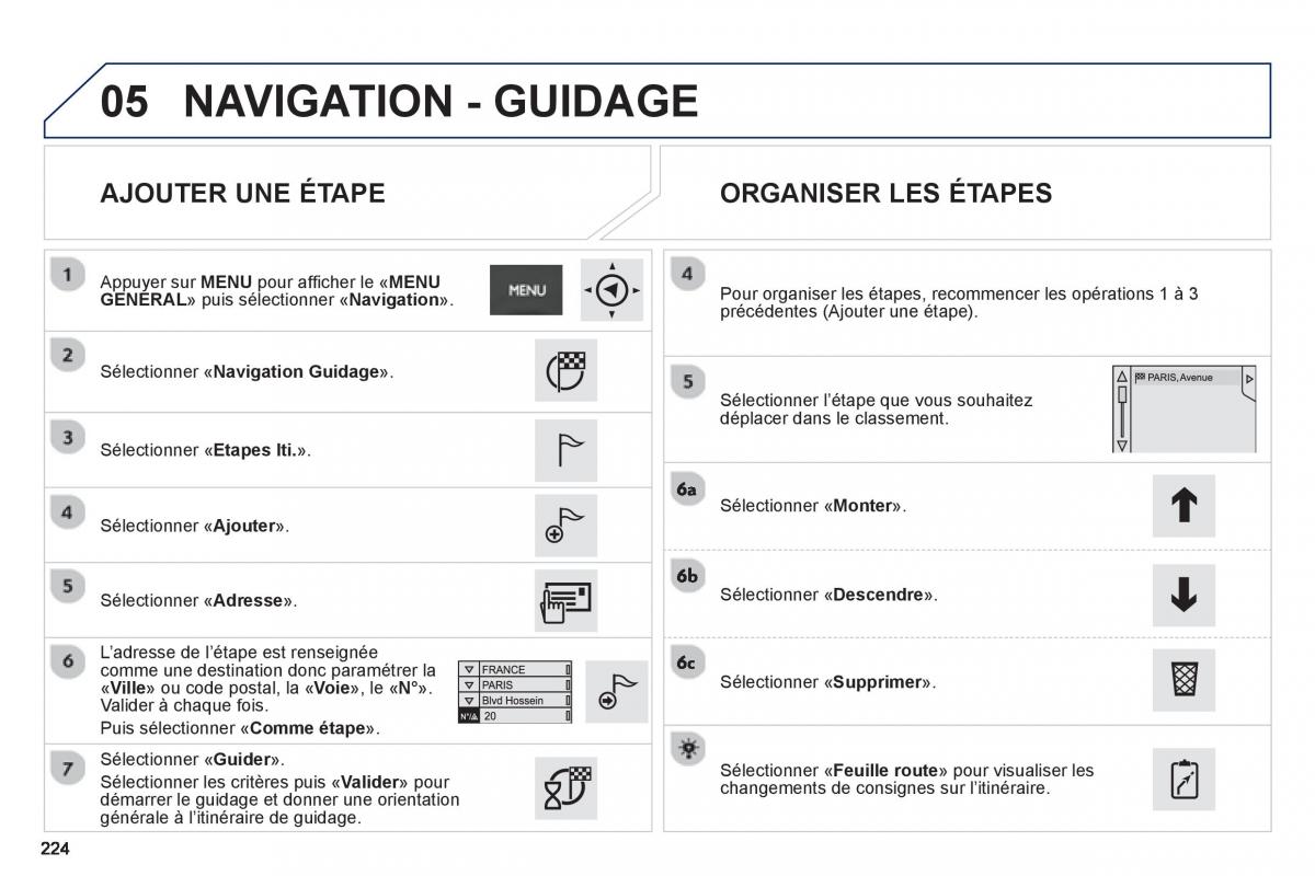 Peugeot 2008 manuel du proprietaire / page 226