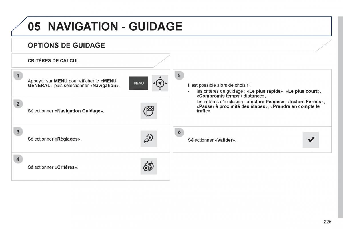 Peugeot 2008 manuel du proprietaire / page 227