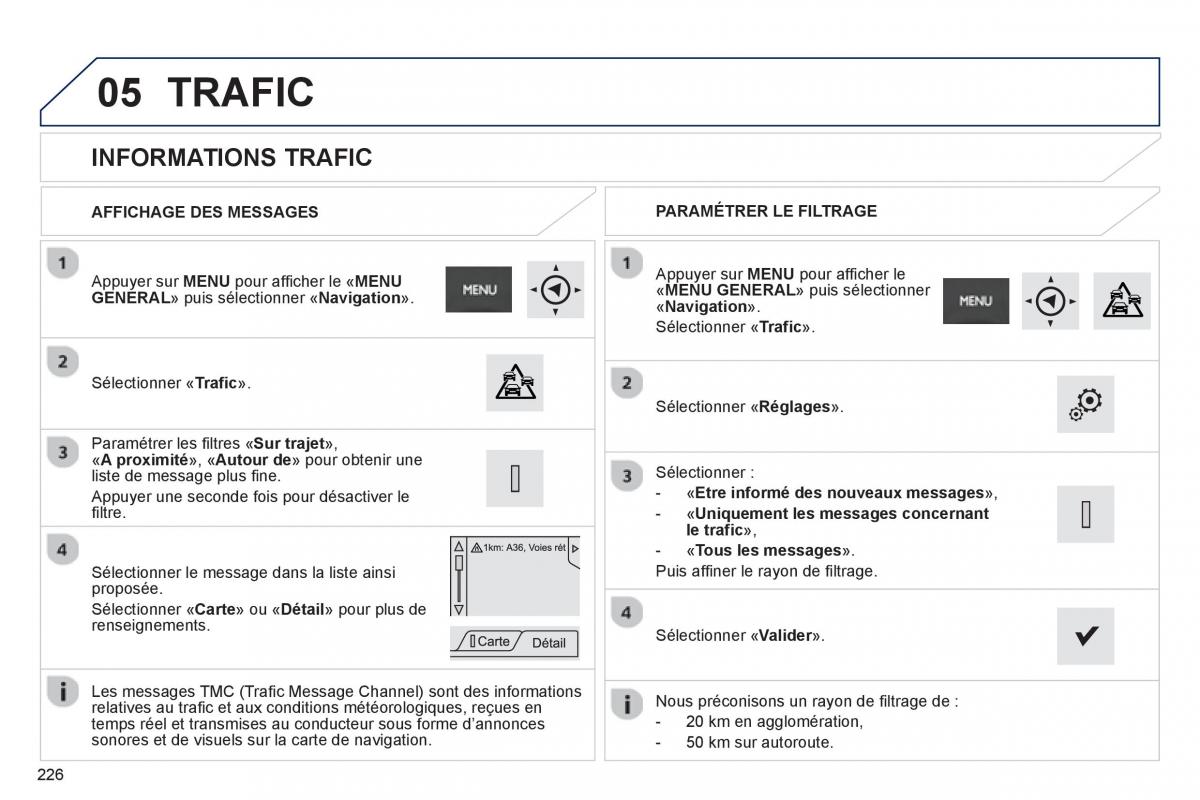 Peugeot 2008 manuel du proprietaire / page 228