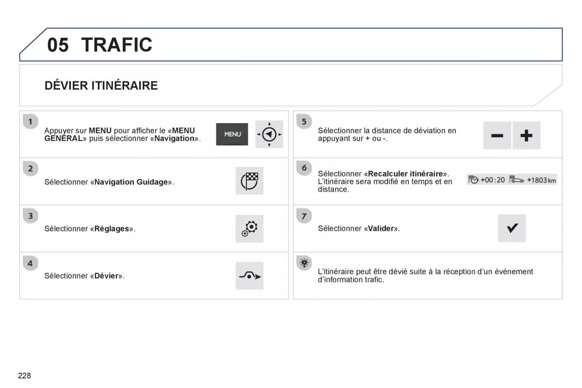 Peugeot 2008 manuel du proprietaire / page 230