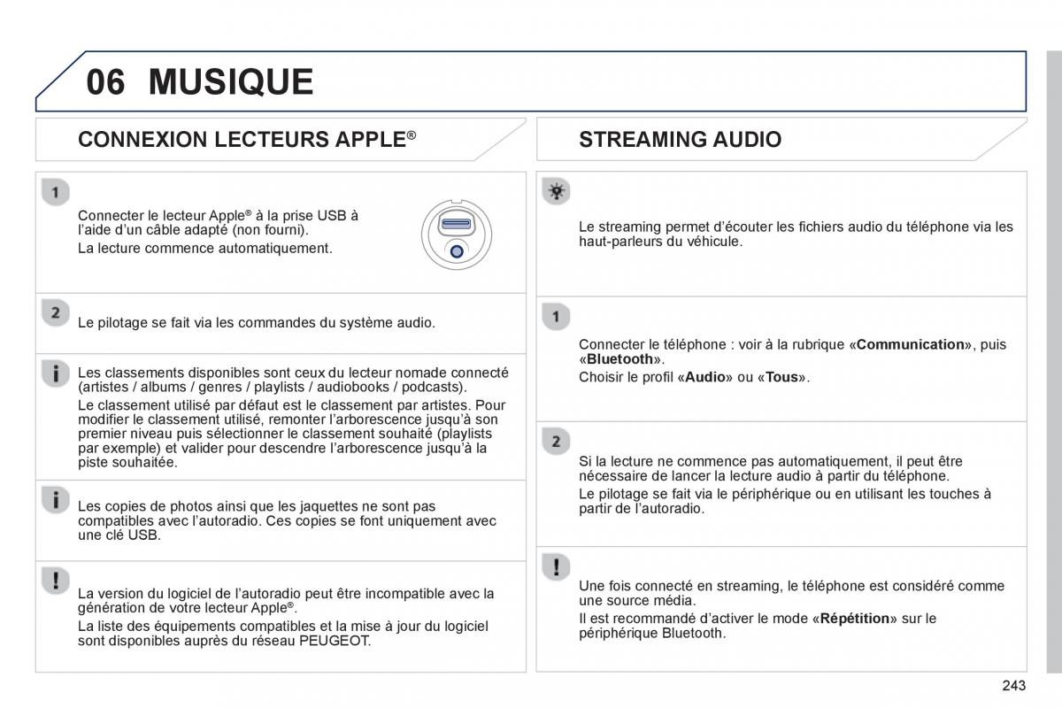 Peugeot 2008 manuel du proprietaire / page 245