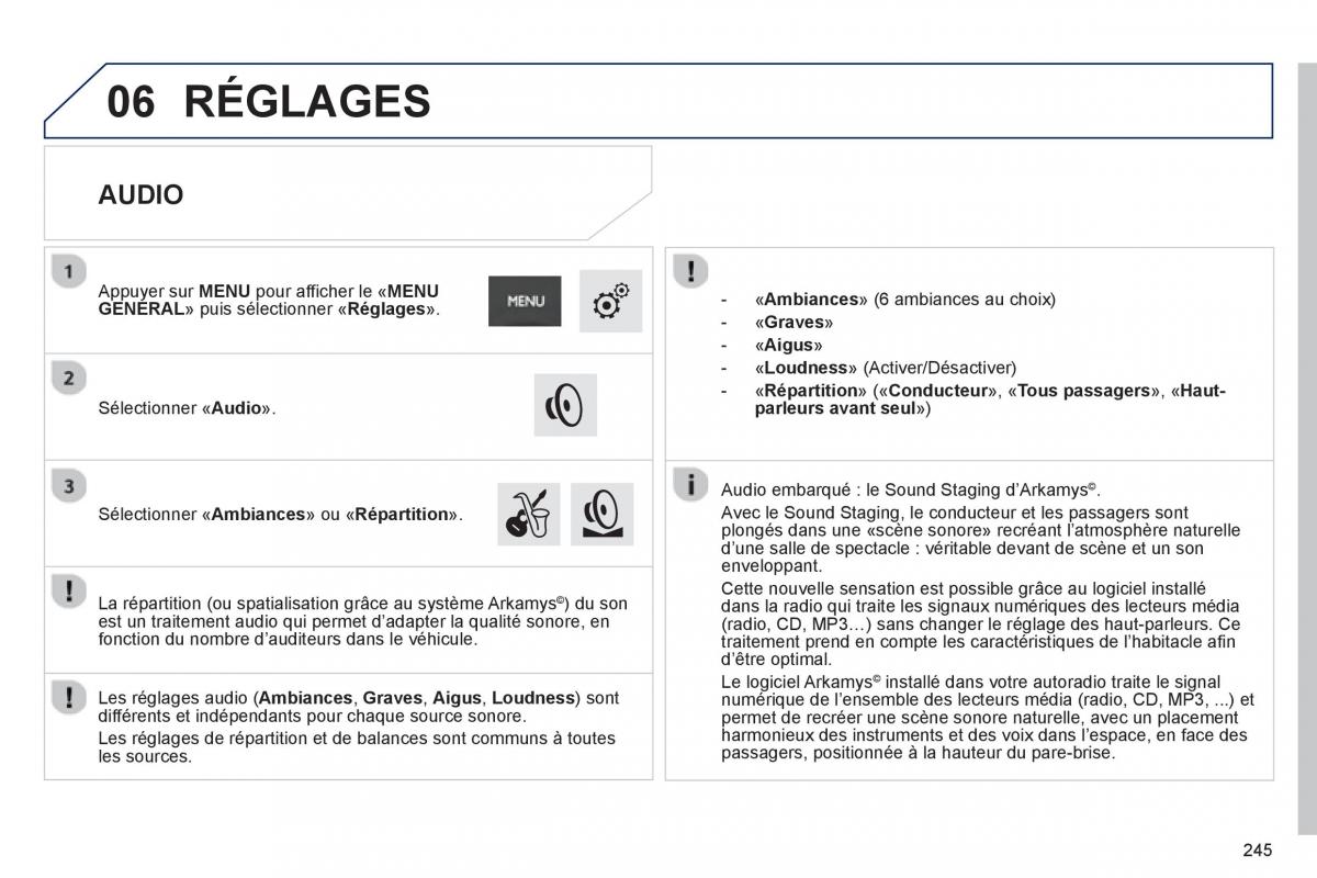 Peugeot 2008 manuel du proprietaire / page 247