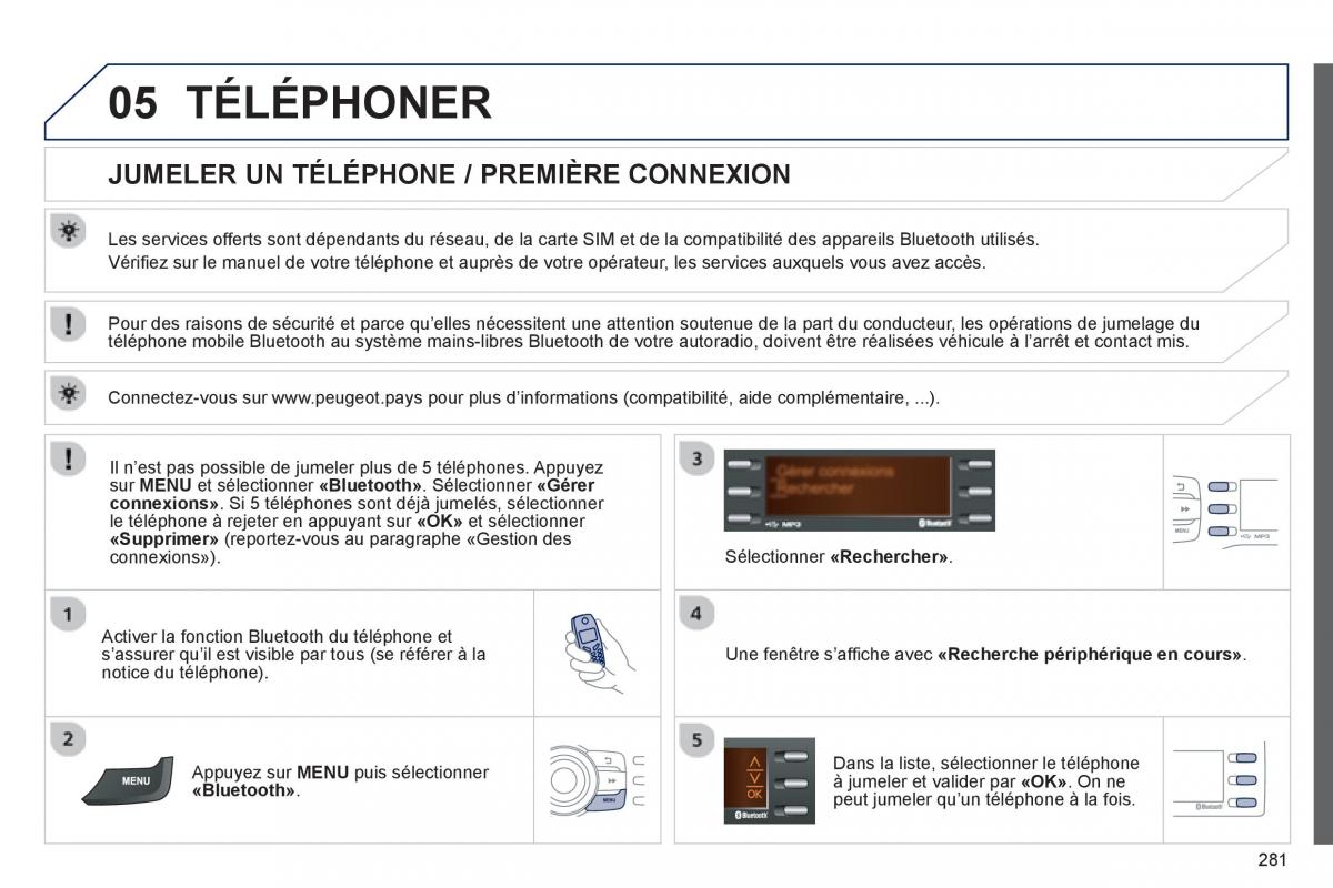 Peugeot 2008 manuel du proprietaire / page 283