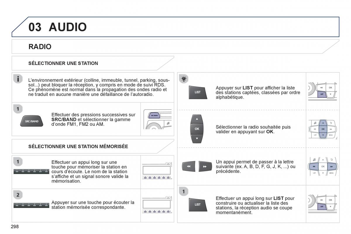 Peugeot 2008 manuel du proprietaire / page 300