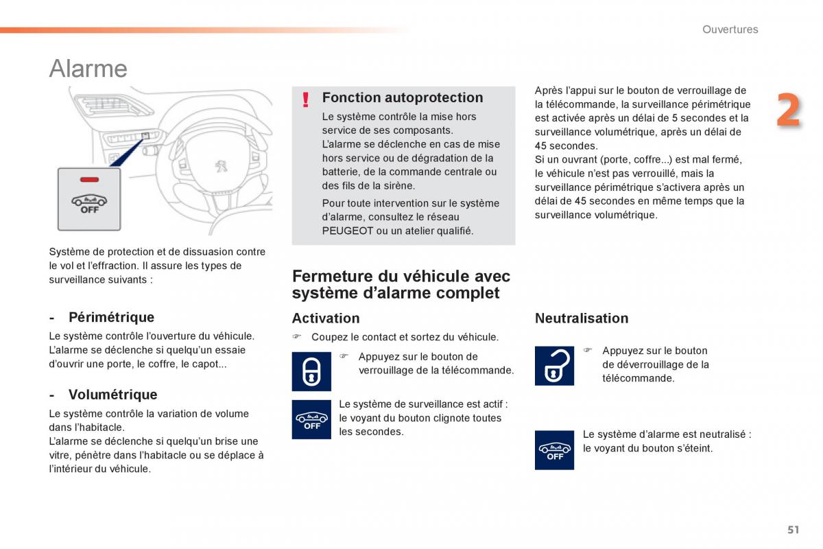 Peugeot 2008 manuel du proprietaire / page 53