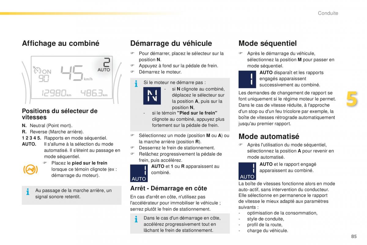 Peugeot 2008 FL manuel du proprietaire / page 87