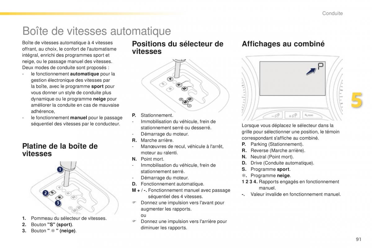 Peugeot 2008 FL manuel du proprietaire / page 93