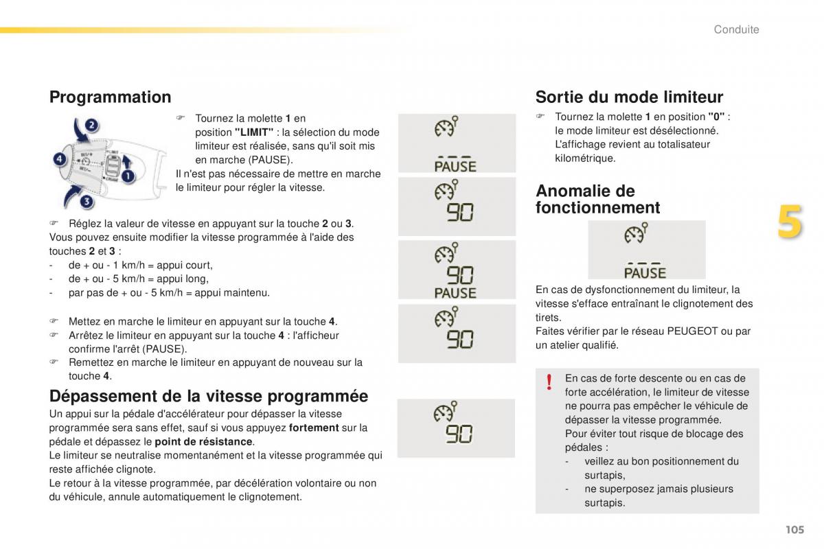 Peugeot 2008 FL manuel du proprietaire / page 107