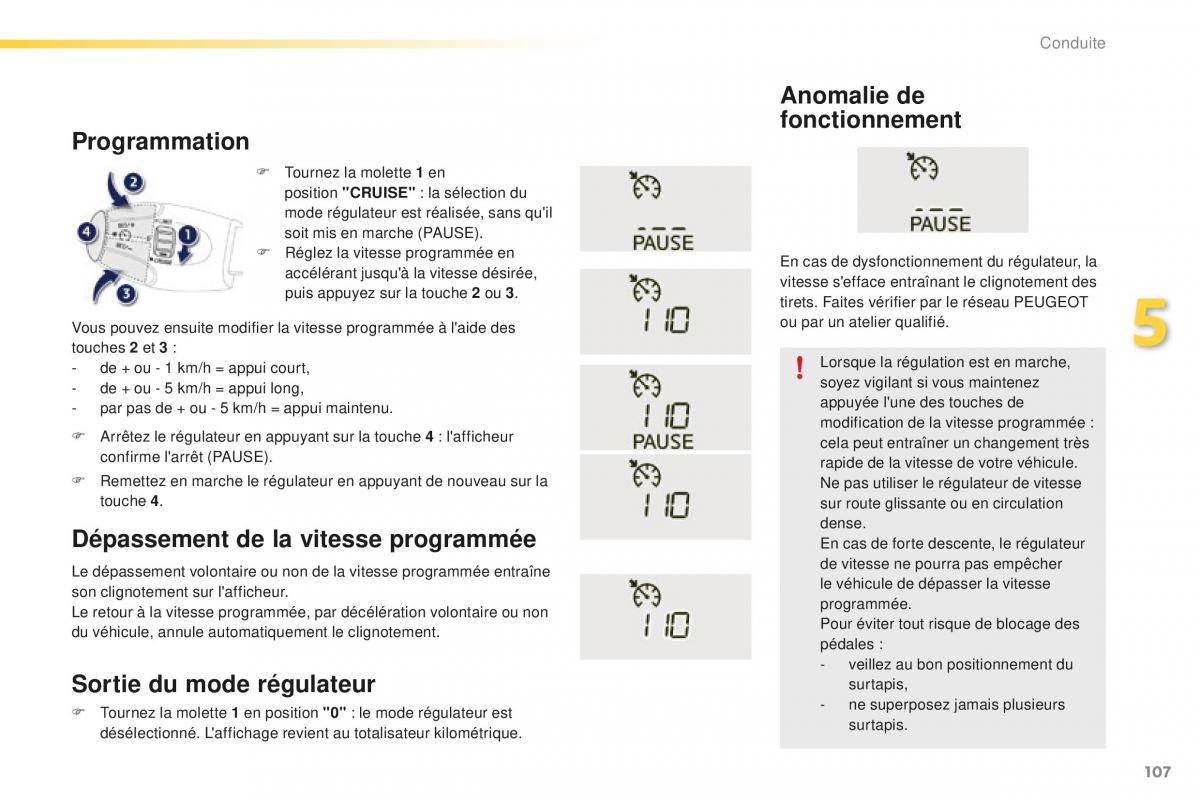 Peugeot 2008 FL manuel du proprietaire / page 109