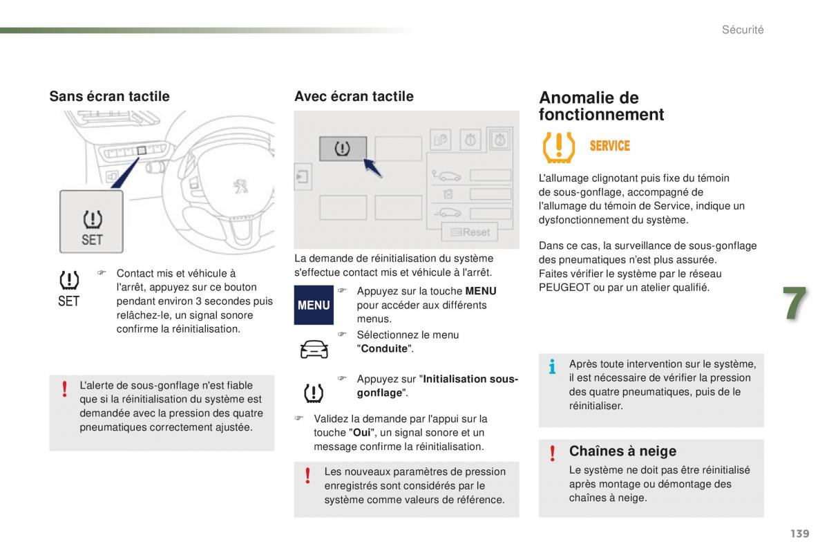 Peugeot 2008 FL manuel du proprietaire / page 141