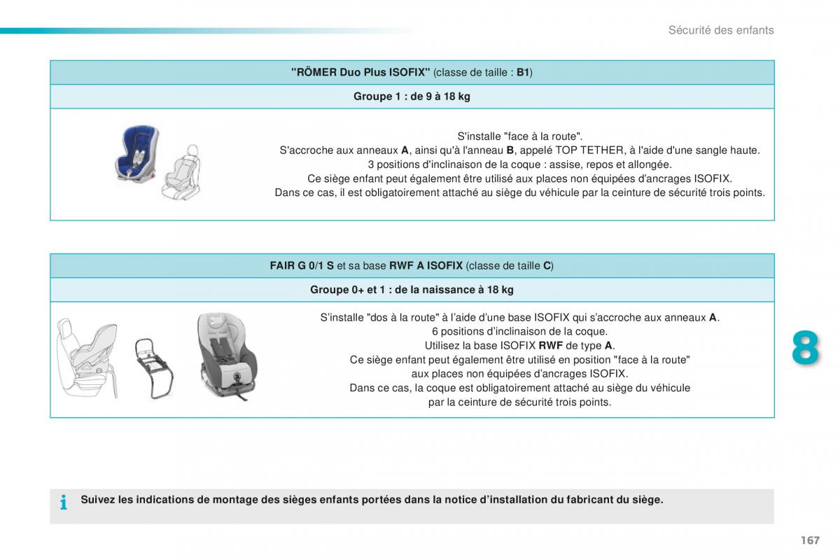 Peugeot 2008 FL manuel du proprietaire / page 169