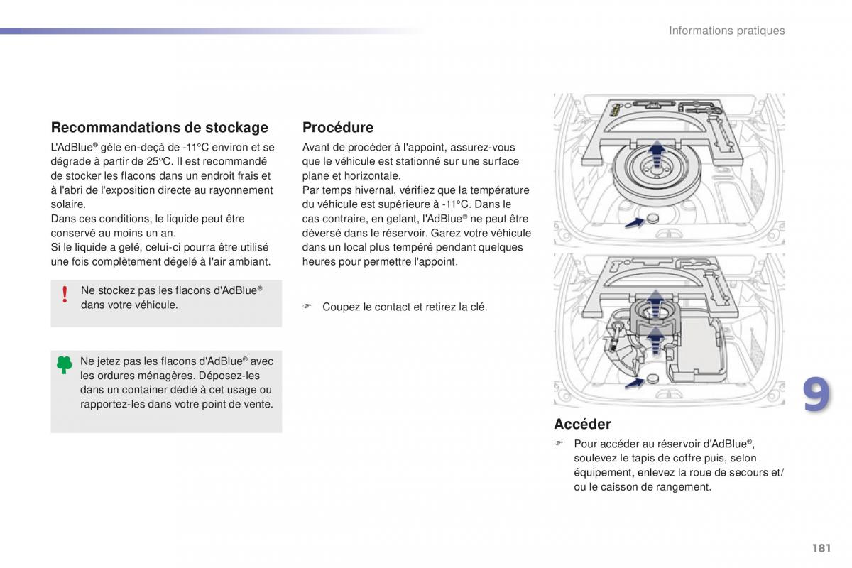 Peugeot 2008 FL manuel du proprietaire / page 183