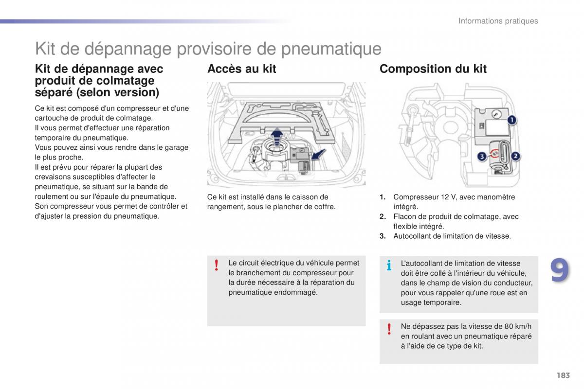 Peugeot 2008 FL manuel du proprietaire / page 185