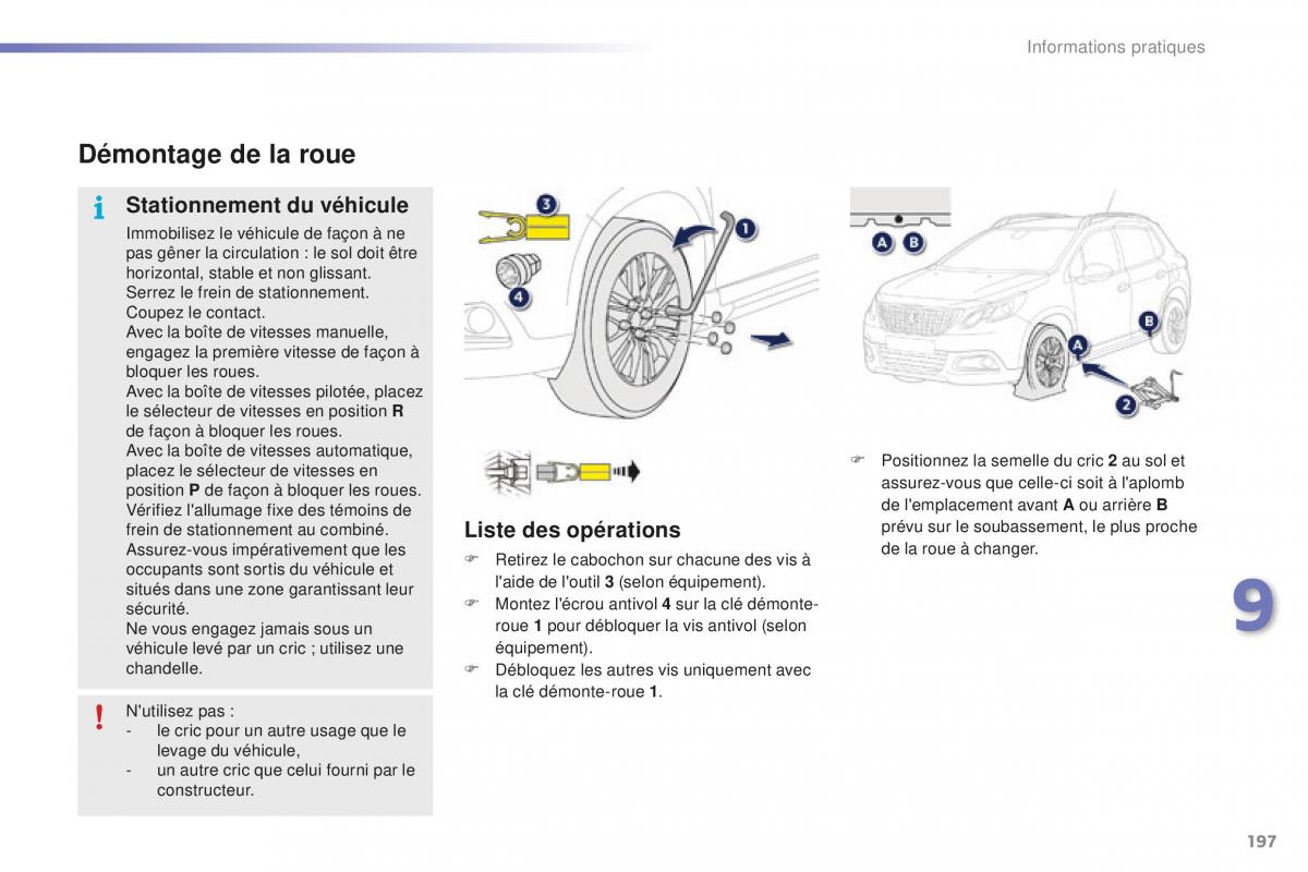 Peugeot 2008 FL manuel du proprietaire / page 199