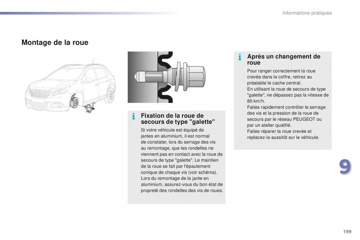 Peugeot 2008 FL manuel du proprietaire / page 201