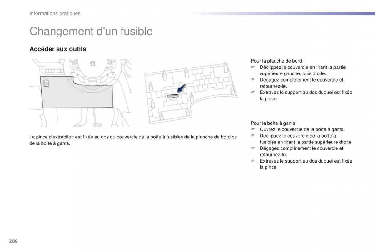 Peugeot 2008 FL manuel du proprietaire / page 210