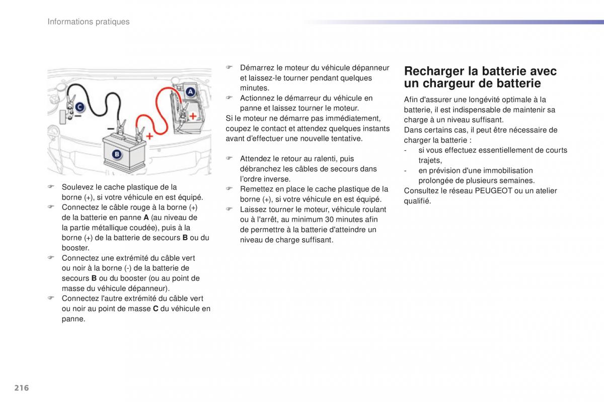 Peugeot 2008 FL manuel du proprietaire / page 218