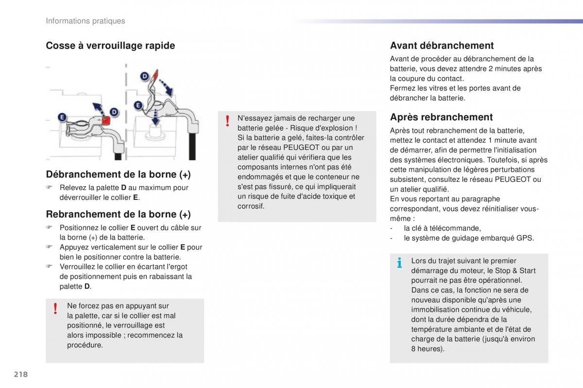 Peugeot 2008 FL manuel du proprietaire / page 220